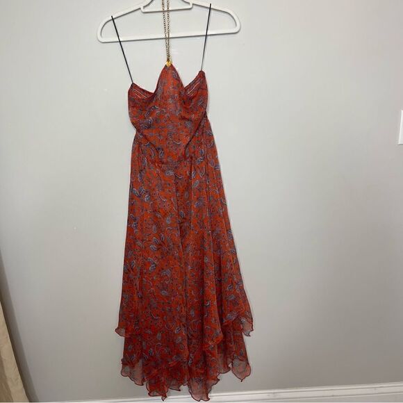 MISA Adele Dress in Aranciatta Paisley FLAWED SMALL - Picture 13 of 15